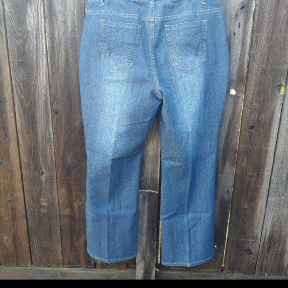 Fashion Bug Dark Blue Boot Cut Jeans - Picture 2 of 9